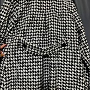 Houndstooth Pea Coat